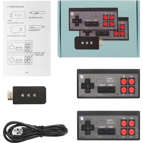 2020 Retro Video Game Console 8 Bit Built in 600 Classic Games Mini Wireless Console HDMI Output Dual Gamepads