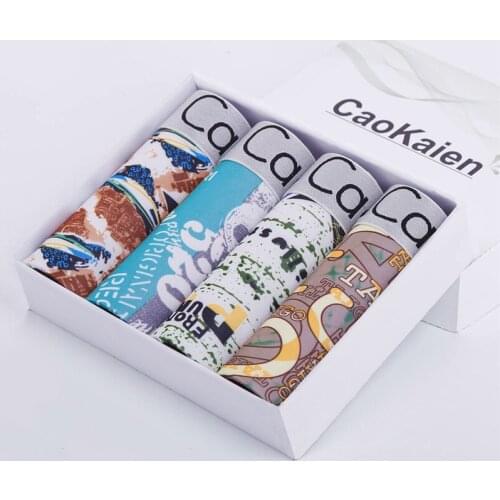 3/4/5pcs Fashion Underwear Men Boxers Hombre Sexy Underpants Mens Pants For Men Cuecas Boxer Shorts Masculinas Calzoncillos