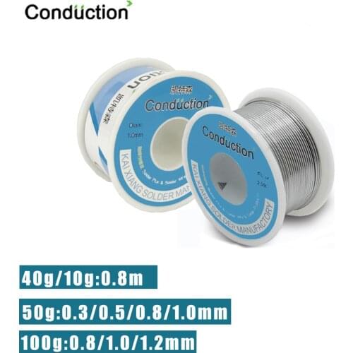 50g/100g Welding Solder Wire High Purity Low Fusion Spot 0.3/0.5/0.8/1/1.2mm Rosin Soldering Wire Roll No-clean Tin BGA Welding