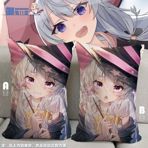 Anime Wandering Witch: The Journeyof Elaina Half-length Small Pillow Japanese Otaku Cushion Character Play Bed linings New