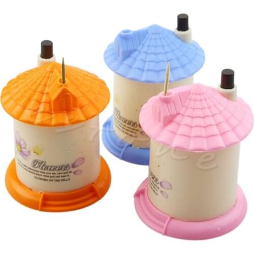 Automatic Small Portable Toothpick Box Home Mode Romantic Shaped Toothpick Holders