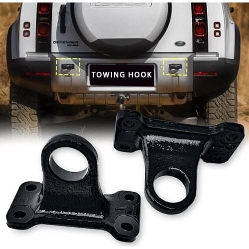 For Land Rover Defender 2020 2021 Tow Trailer Hook D-Rings Bow Shackle Red Black rear trailer hook