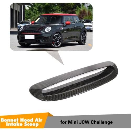 For MINI JCW 2014 - 2018 Add on Style Carbon Fiber Hood Bonnet Air Vents