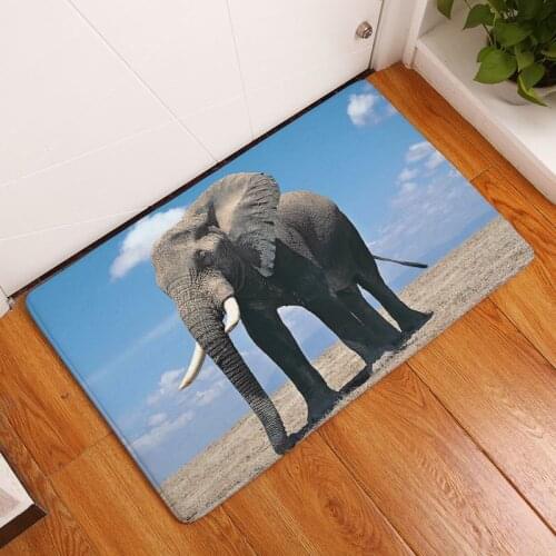 Home Culture Crafts Anti -slip Floor Matter Waterproof India Elephant Carpets Bedroom Carpets Decorative Steps Carpets cozinha