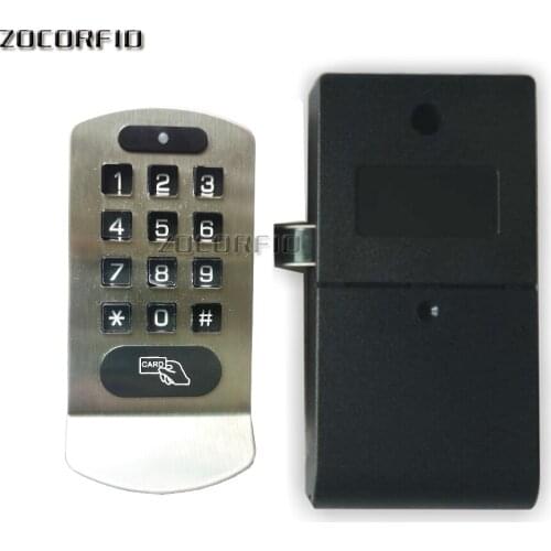 EM RFID&Digit Cabinet CodedElectronic battery Induction Lock Cabinet Drawer Lock IR Card Safe Induction Cabinet Lock