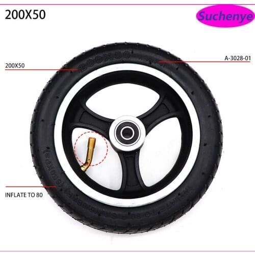 8 Inch 200x50 Electric Scooter Solid Tire outer Cover wheel for Xiaomi Ninebot ES1 ES2 ES3 ES4 Speedway mini 4 Pro Rear Wheel