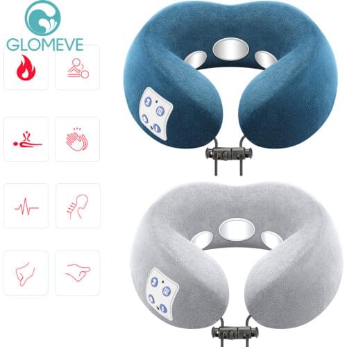 Neck Massager U shaped Pillow Multifunctional Portable Shoulder Electric Cervical Massager Outdoor Home Car Relaxing Massager