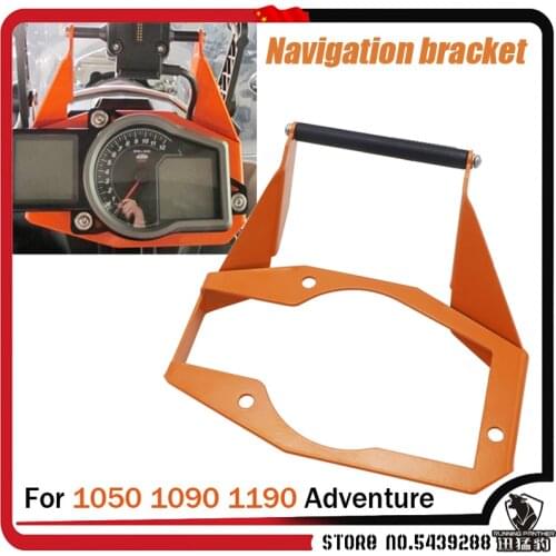 Mobile Phone Navigation Bracket Motorcycle USB and Wireless charging Black / Orange For 1050 1090 1190 Adventure ADV