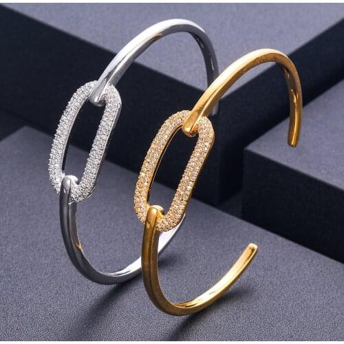 Janekelly Trendy Luxury Brand Fashion Bracelet Multicolor Stones Tribal Bangle with Oval Plate Geometric Shapes Women Mana Jewe