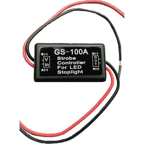 GS-100A 12V Flash Strobe Controller Flasher Module for Car Motorcycle LED Flashing Rear Back Brake Stop Light Lamp Car Accessory