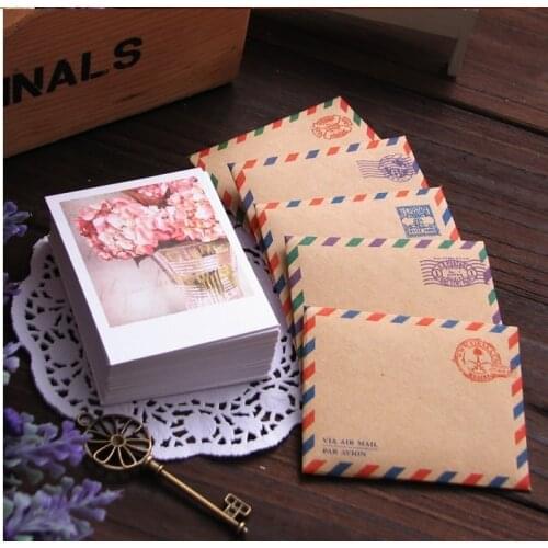 Vintage LOMO card set /with envelopes and stickers /60 sheets gift greeting cards per set