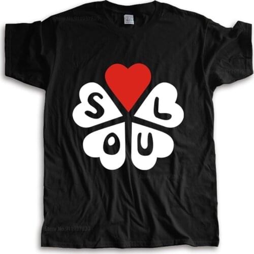 New arrived men t-shirt summer SOUL HEARTS T-SHIRT - Northern Motown Mod Stax male cotton tee-shirt bigger size