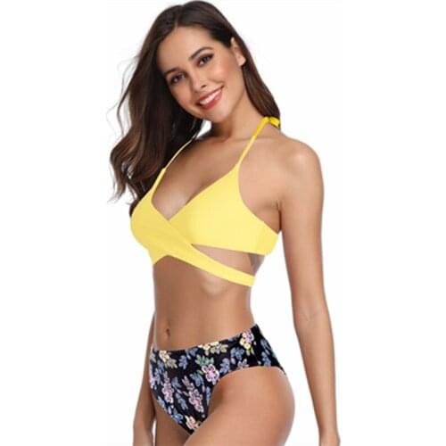 Sexy Triangle Bikini Set Solid Bathing Suit Swimwear Summer Beach Wear Female Low Waist Biquini Swimsuit 2020