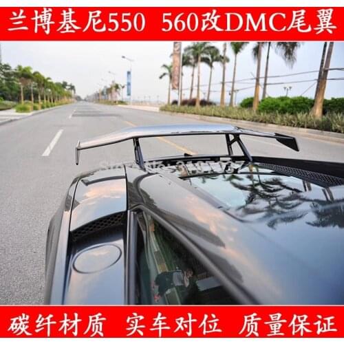 For Lamborghini Gallardo LP550 LP560 Carbon Fiber rear boot Wing Spoiler Rear Roof Spoiler Wing Trunk Lip Boot Cover Car Styling