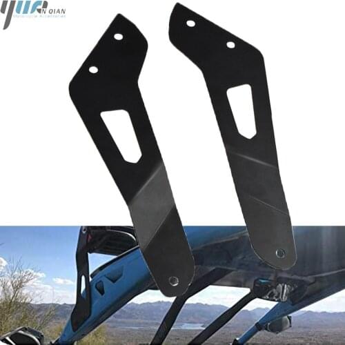 Upper Windshield Roof Straight/Curved LED Light Bar Mounting Brackets Holder For Bombardier Can-Am Maverick X3 2017 2018 2019