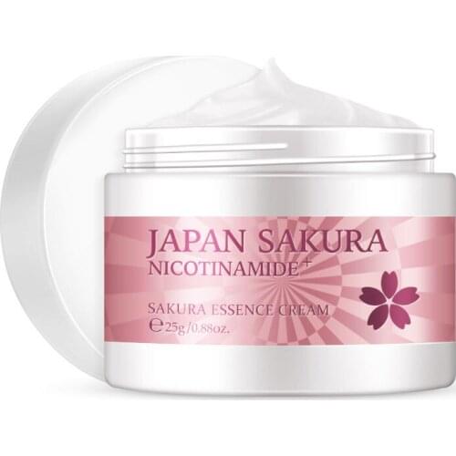 Japan Sakura Cream Nourish Essense Oil Control Brightening Rejuvenation Skin Whitening Serum Skin Care Facecare 25g