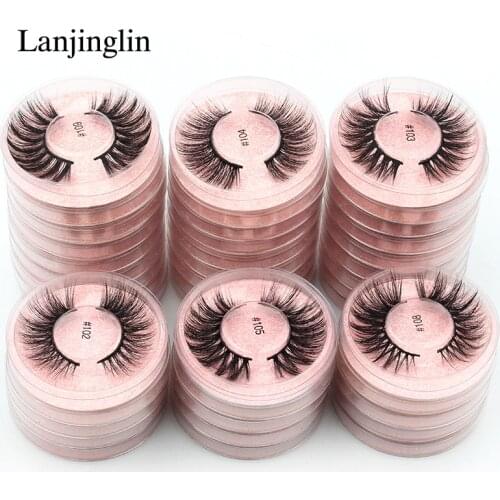 1 Pair Soft False Eyelashes Handmade 3D Faux Mink Lashes Natural Long Wispy Makeup Fake Eye Lashes Extension Tools Supplies