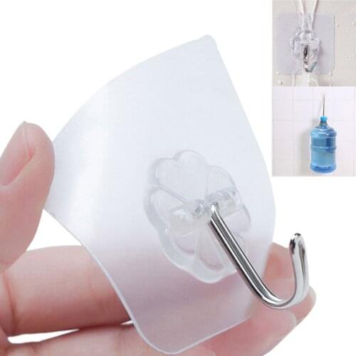 2pcs/set Hooks Removable Bathroom Kitchen Wall Strong Suction Cup Hook Hangers Vacuum Sucker