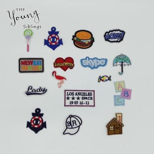 Cartoon Hot melt Adhesive Iron no Patch Sewing Embroidery Patch DIY Badges Patch Craft supplies Accessories 5~20 pcs for sale