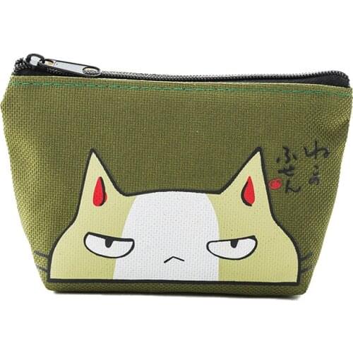 60PCS / LOT Cute Cartoon Canvas Creative Zero Wallet Coin Purse Kids Women Cat Animal Card Bag Key Storage Bag