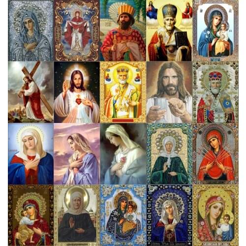 Diamond Painting 5D DIY Religious Christ Cross Stitch Kit Diamond Painting Accessories Home Decoration Gift