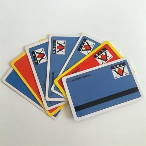 Anime HUNTER×HUNTER License Card Cosplay GING FREECSS Hisoka Kurapika Killua Zoldyck PVC Cards Fans Collection Props