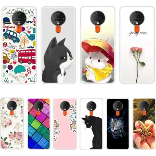 Case For Tecno Spark 6 Phone Cover Back Fitness Silicone Bumper Softness TPU With Colorful Printing