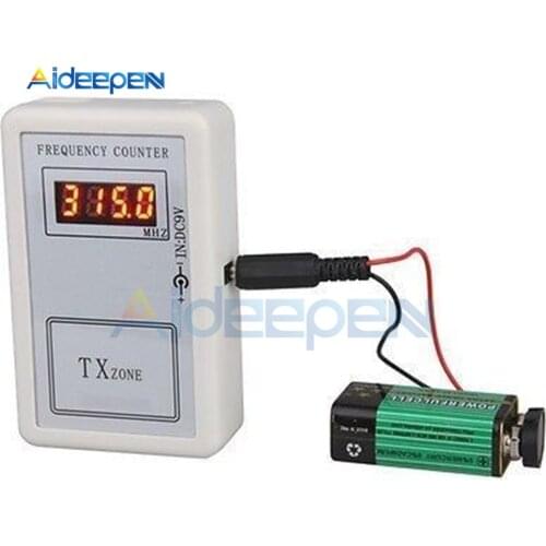 Digital Frequency Tester Meter Counter Handheld Wireless Remote Control 250-450 MHZ Tester Tools DC 7.5-10 V 10cm Test Distance