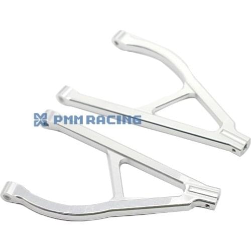 CNC Aluminium Alloy Silver Rear Upper Suspension Arms for 1/10 E-revo Summit 2pcs 70222
