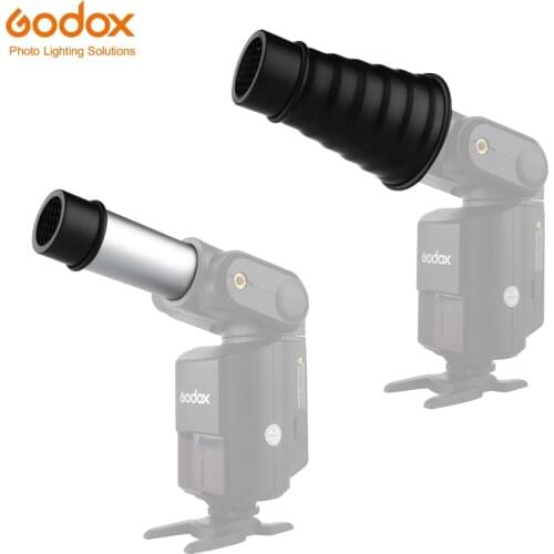 Godox AD-S9 Aluminum Alloy Camera Flash Conical Studio Snoot with Honeycomb Grid for Witstro AD200 AD180 AD360 Flash Speedlite