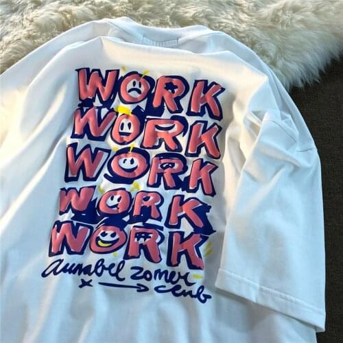 Foam Letters Short-sleeved T-shirt Womens Top T Shirt Women