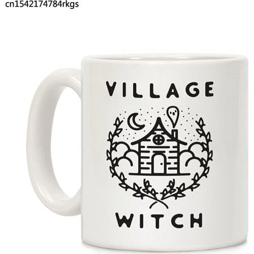 Village Witch White 11 Ounce Ceramic Coffee Mug