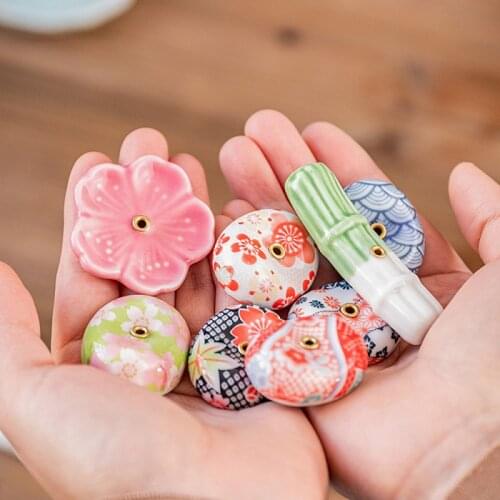 1PC Japanese Style Ceramic Incense Stick DIY Home Bedroom Aromatherapy Incense Holder Decoration