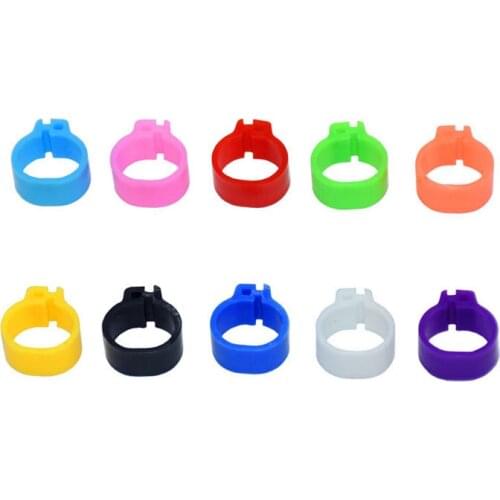 100 pcs Ten colors Pigeons Rings 8mm Bayonet Identification Ring Opening Pigeon Ring Color Pigeon Foot Ring Pigeon Supplies