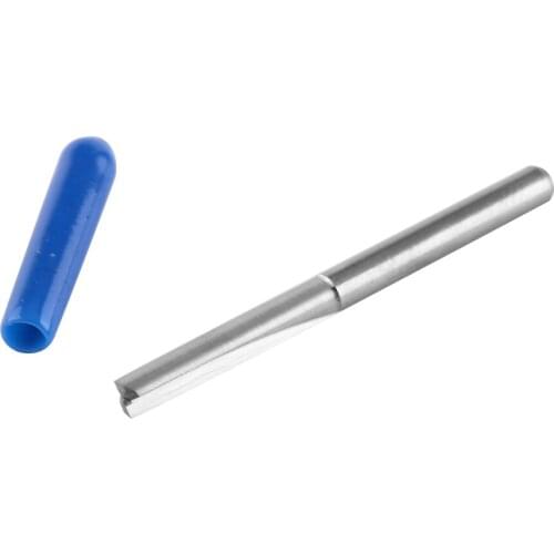 3.175mm End Mill CNC Milling Cutter Cutting Tools Double Straight Flutes Carbide Spiral Woodwork Router Bits 10pcs