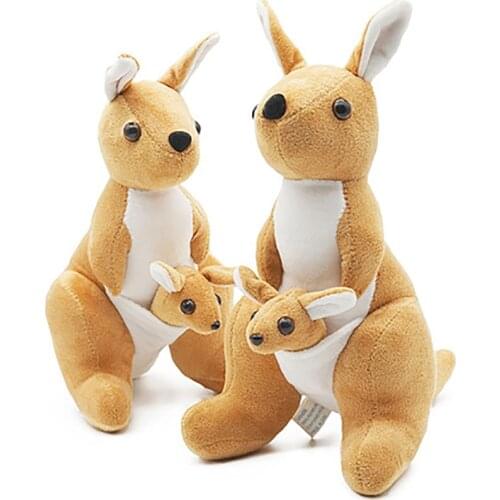 28-38cm Cute Creative Mother and Child Kangaroo Doll Plush Toy Soft Animal Stuffed Plush Doll For Baby Gift