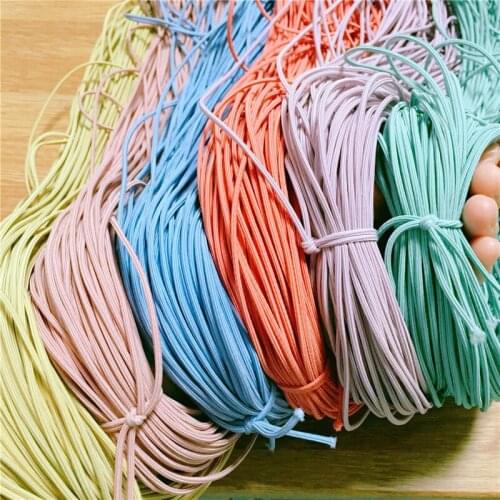 20 Meters DIY hand-made hair ornament material hair cord with Korean spring color hexagonal high elastic rubber band material