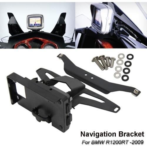 Motorcycle For BMW R 1200 RT R1200RT Below 2009 2008 2007 2006 Navigation Bracket GPS Navigator USB Charging Phone Holder