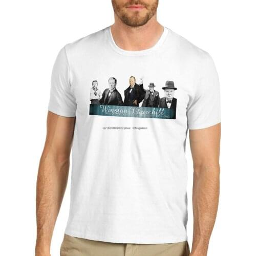 Mens Sir Winston Churchill British Prime Minister Graphic T-Shirt(1)