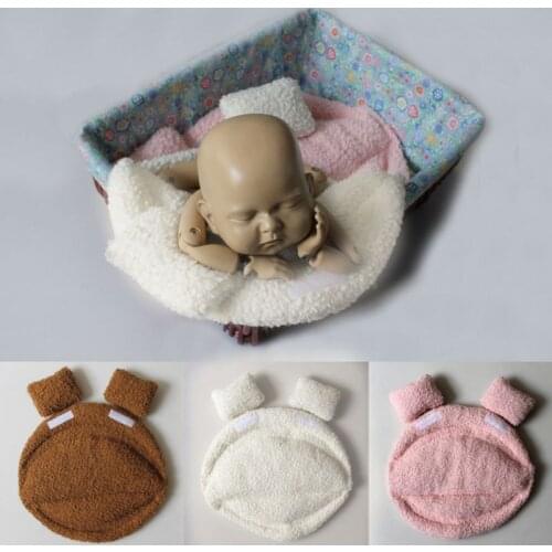 Newborns Photography Props Baby Posing Pillow Basket Plush Mat Toddler Photo Shooting Studio Infant Photoshoot Accessory