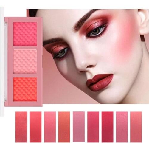 Face Blush Palette Easy To Wear Makeup Natural Powder Rouge Women Makeup Natural Blush Palette Durable Colors Blush With Brush