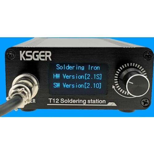 KSGER T12 OLED Soldering Station Iron Tips STM32 V2.1S ControllerDIY Kits 907 Handle Electric Tools Auto-sleep 8s Tins EU plug