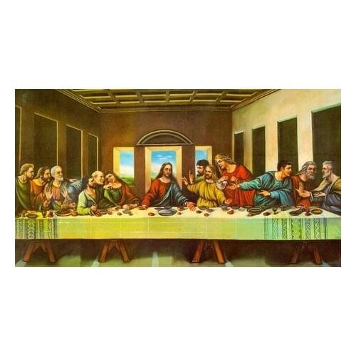 Needlework,Cross stitch,14CT Unprinted The last supper of Christianity Embroidery kits Cross-Stitching, DIY Handmade decor