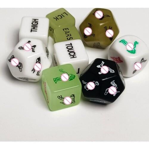 Sex Toys For Couples Adult Games Funny Sex Dice 12 Sides Sex Romance Love Humour Gambling Erotic Craps Dice Bar Toy Couple Gift