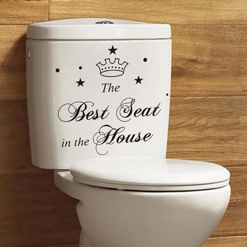 Removable Waterproof Best Seat Bathroom Restroom Toilet Sticker Decal Decor