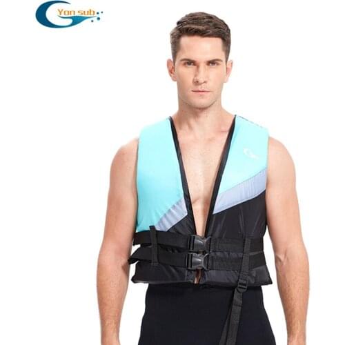 Adult Life Jacket Neoprene Vest Water Sports Buoyancy Swimming Vest Rowing Kayak Rafting Motorboat Surfing Safety Life Jacket