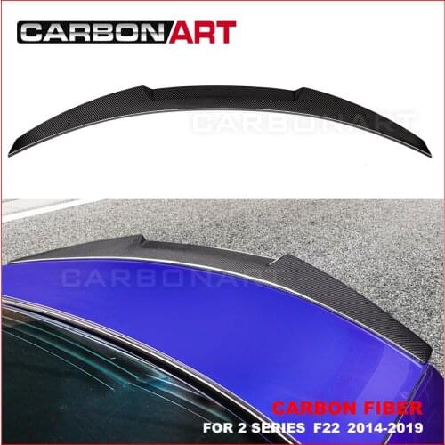 For F22 M4 Style Carbon Fiber Rear Trunk Spoiler Rear Car Wing for bm w 2 Series F22 Convertible carbon fiber spoiler 2014-2019