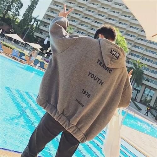 Autumn Hoodies Loose Oversized Women Cool Fashion Sweatshirts Black Hip Hop Men Male Cool Black High Street Harajuku Hoodie Tops