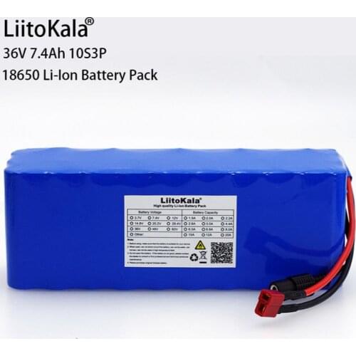 LiitoKala 36V 7.8Ah 10S3P 18650 Rechargeable battery pack ,modified Bicycles,electric vehicle 36V Protection PCB