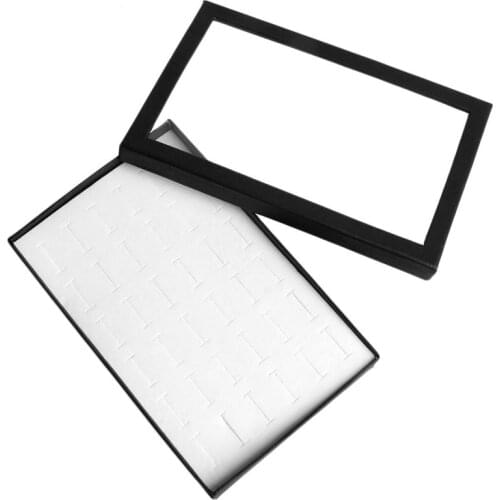 36 Slots Ring Jewelry Display Storage Box Tray Showcase Organiser Earring Holder